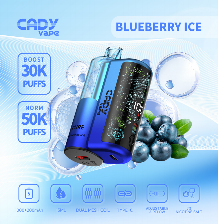 DUAL BATTERIES CLEAR POD 50K PUFFS PREFILLED POD KIT