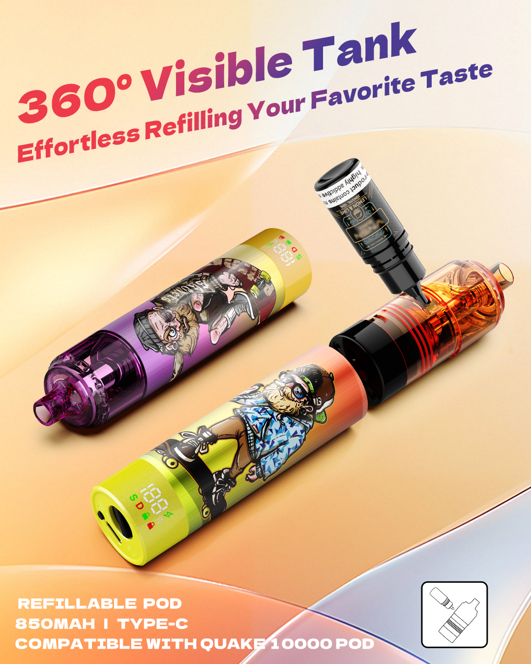 10ML REFILLABLE POD KIT 7K PUFFS 10ML REFILLABLE POD KIT 7K PUFFS